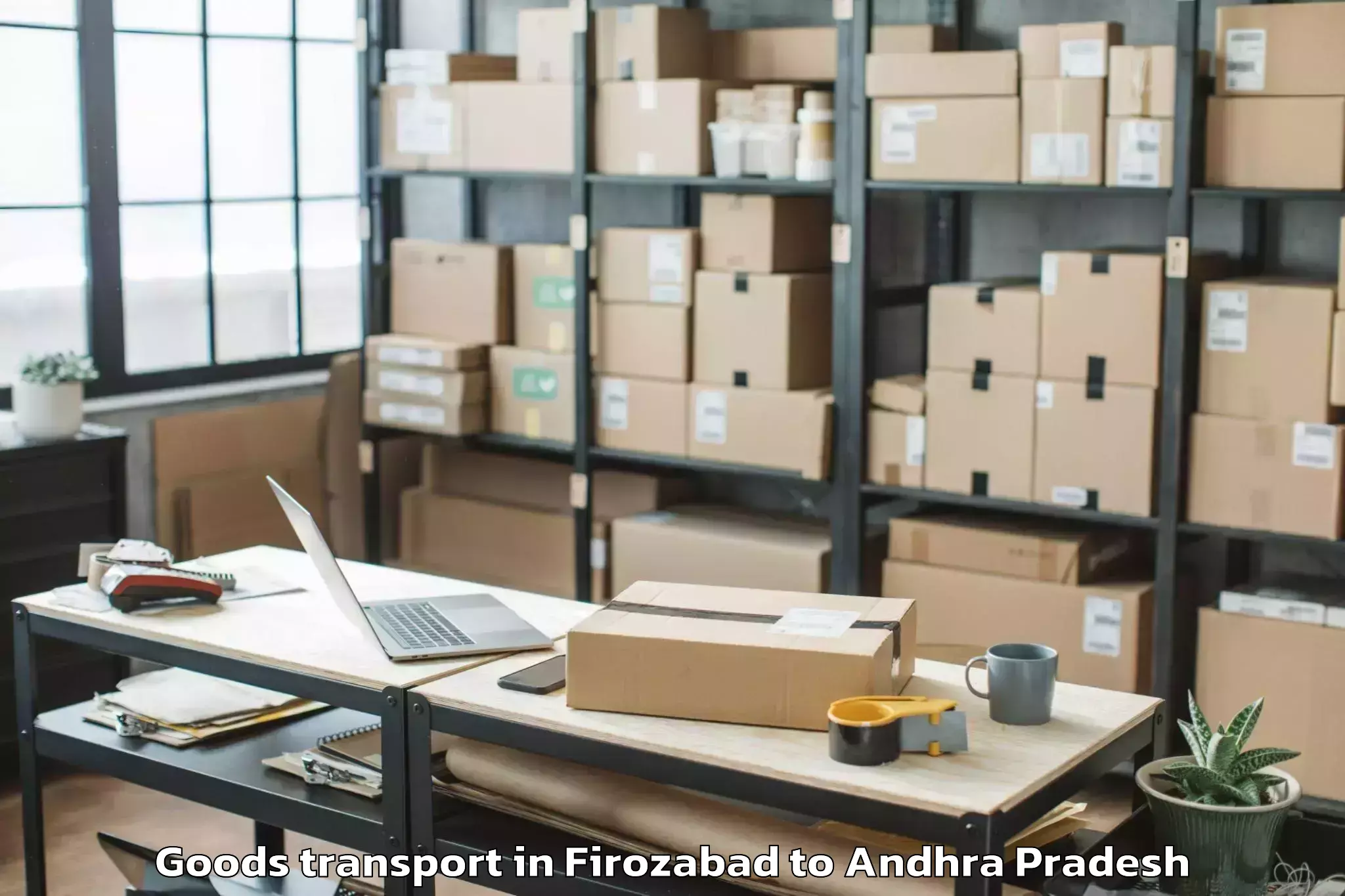 Book Firozabad to Santhabommali Goods Transport